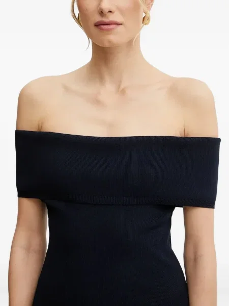 Rochie mini Michael Michael Kors din piele până la genunchi de costum alb