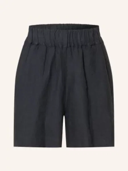 Szorty Lniane blau granatowe
