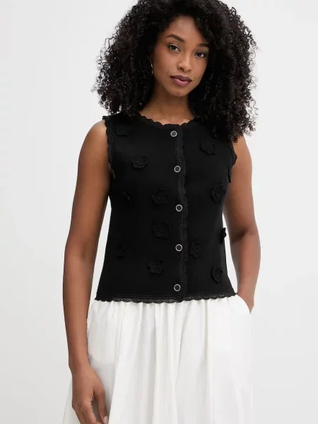 Morgan vestă pentru femei cu vâscoză negru