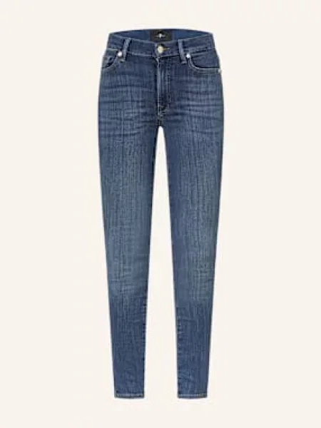 7 For All Mankind Jeansy Skinny blau