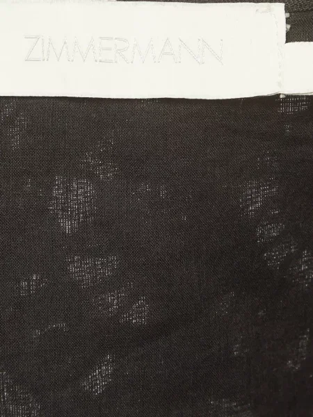 Decupat top Zimmermann cu broderie negru