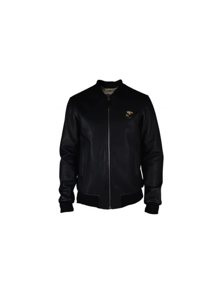 Kurtka skórzana Philipp Plein czarna