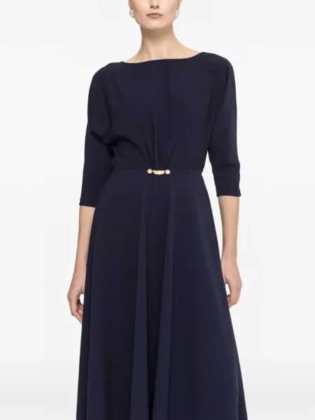 Миди рокля Nissa с перли синьо