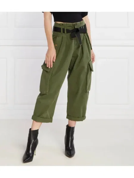 Pinko Pantaloni cargo RONFARE | Cropped Fit kaki