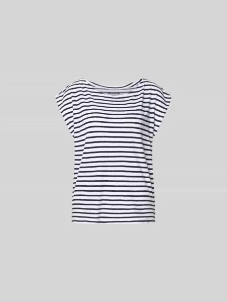 T-shirt w stylu frotte Juvia biała
