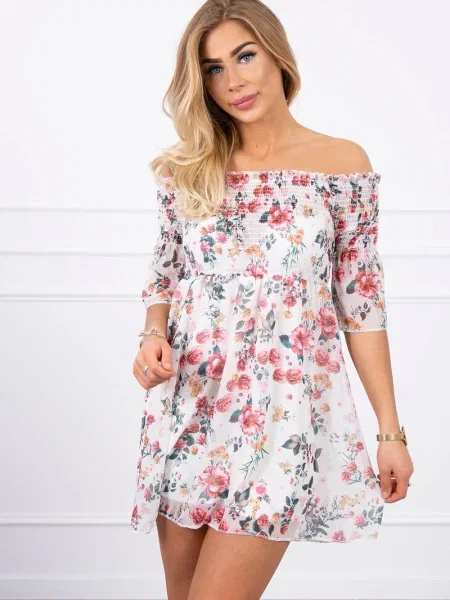 Rochie Kesi cu model floral de costum