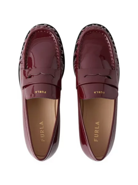 Pantofi loafer Furla roșu