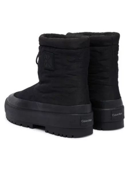 Čizme za snijeg Calvin Klein Vulc Flatform Snowboot Nyl Aop crna