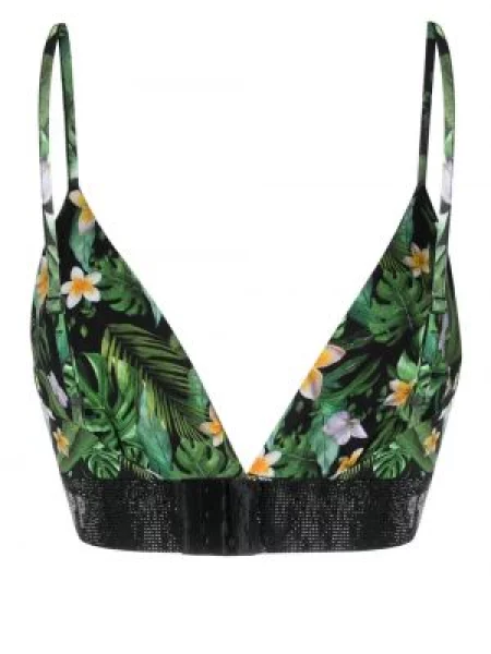 Raštuotas bralette tipo liemenėlė Philipp Plein