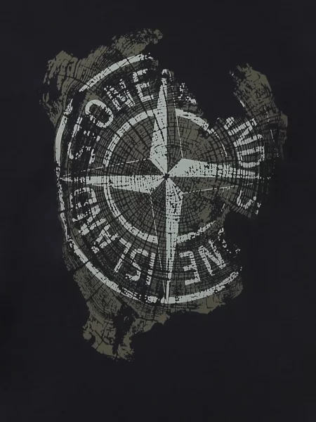 Koszulka dziecięca Stone Island czarna
