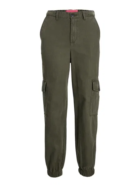 JJXX Pantaloni cu Holly kaki verde