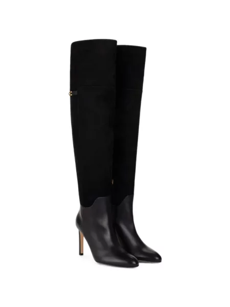 Botine Elisabetta Franchi din piele de căprioară negru