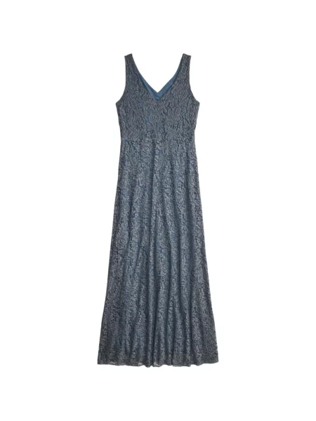 Midi suknelė Ralph Lauren Rrl v formos iškirpte mėlyna