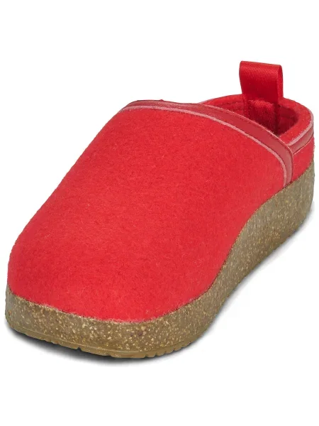 Pantofi Giesswein de lână roșu