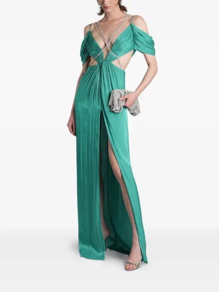 Rochie maxi Costarellos verde