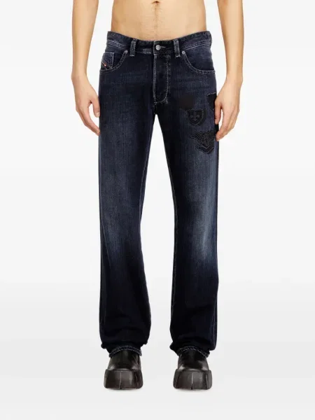 Дънки Diesel Larkee бродирани синьо