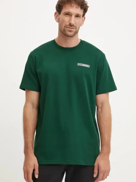 Under Armour basic tričko s bavlnou HW ARMOUR LABEL zelené