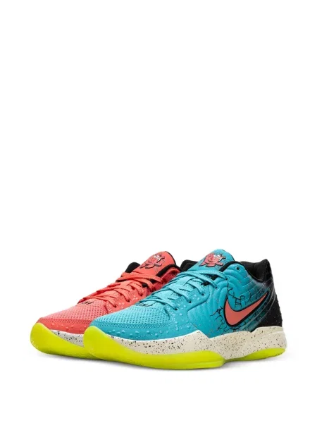 Sneakerși Nike Air Jordan cu șireturi din dantelă gri
