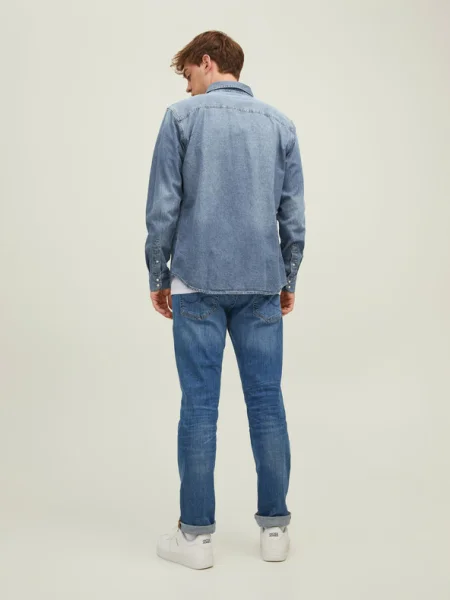 JACK & JONES Cămașă Sheridan denim albastru