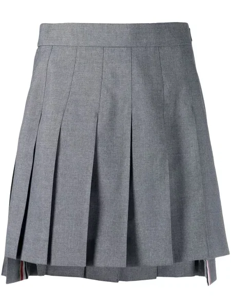 Plisované mini plisované sukně Thom Browne šedé