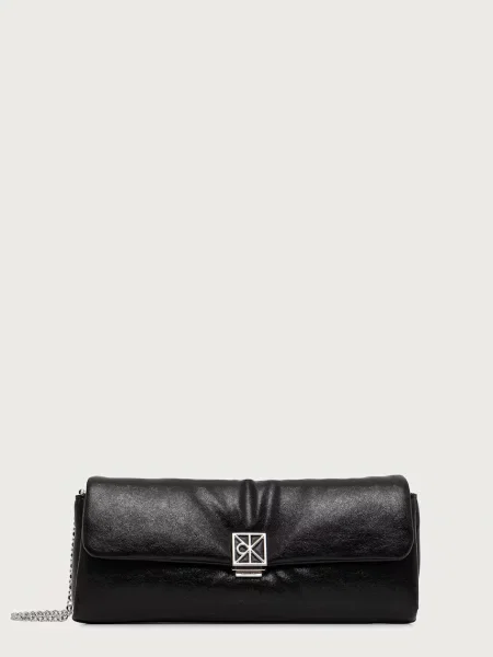 Calvin Klein Geantă Emblem Hw Padded Clutch negru