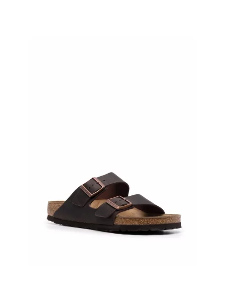 Klapki Birkenstock brązowe