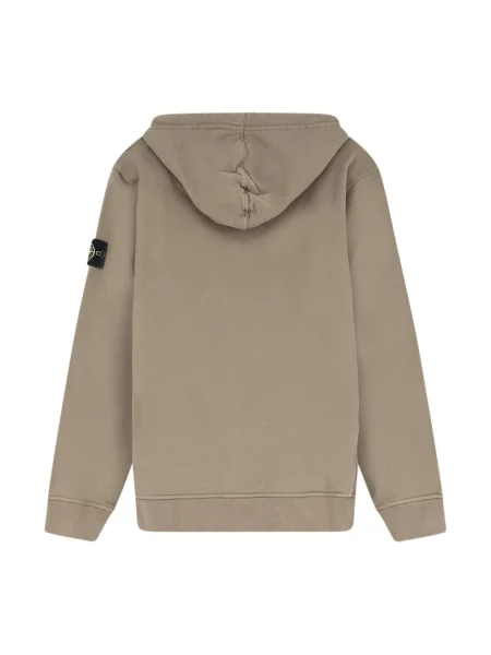 Bluza z kapturem Stone Island z kapturem z kamieniami zielona