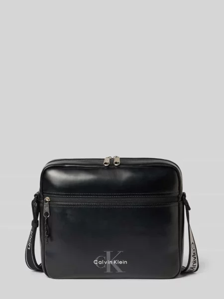 Torba na laptop z napisem z logo model BOLD LOGO WEBBING LAPTOP' Ck Calvin Klein czarna