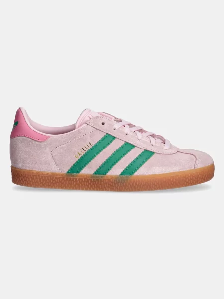 Adidas Originals sneakers de piele întoarsă pentru copii GAZELLE roz