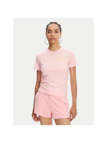 Juicy Couture T-shirt La Beach Regular Fit ružičasta