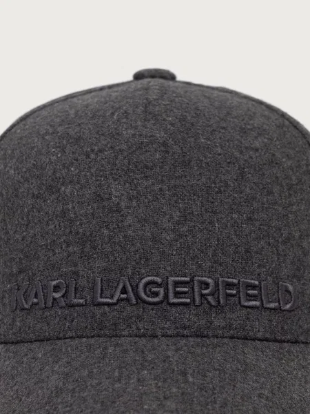 Karl Lagerfeld De lână șapcă baseball gri