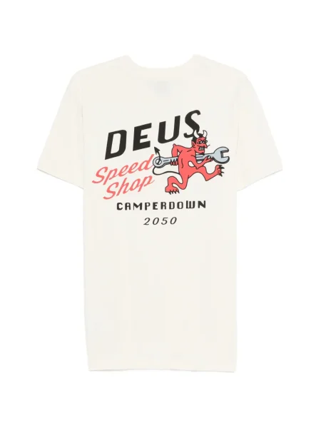 Grafic tricou Deus Ex Machina alb