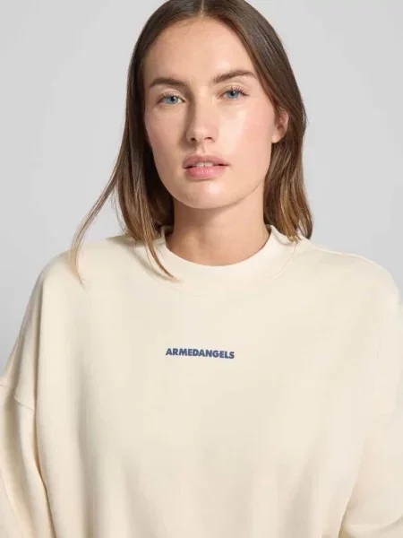 Bluza o kroju oversized z czystej bawełny model ALIZAA CHAANGE' Armedangels biała