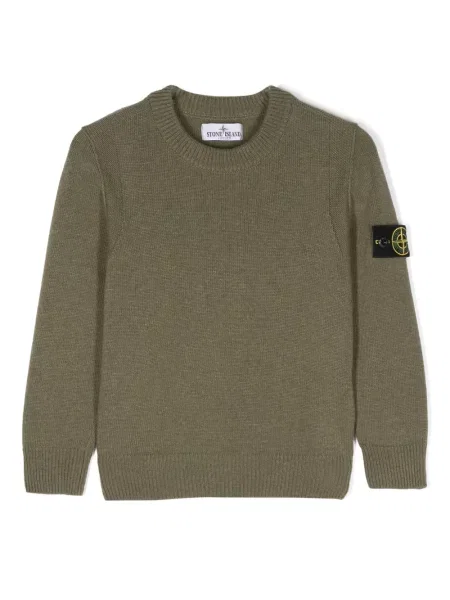 Sweter dziecięcy Stone Island zielony