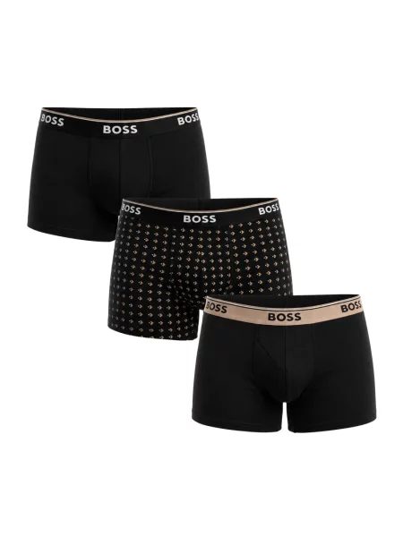 BOSS bokserki z Trunk 3P Power Desig czarne