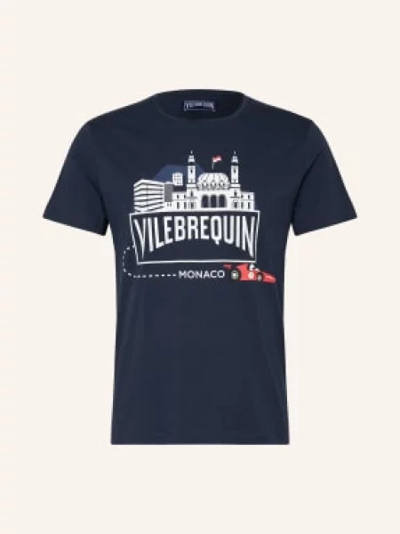 Vilebrequin Tričko tmavě modrá / červená bílá