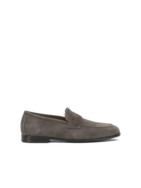 Półbuty Ferragamo zamszowe brązowe