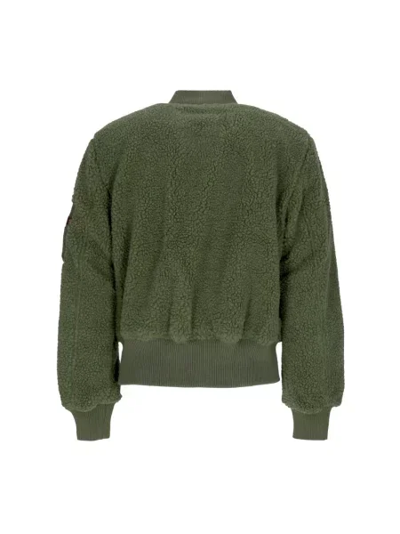 Kurtka Alpha Industries typu teddy zielona
