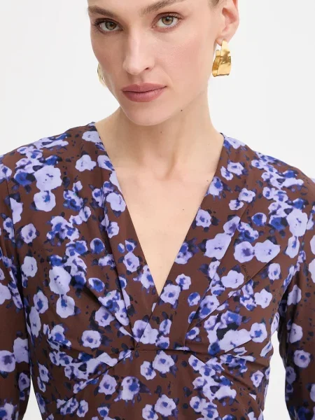 Платье мини Patrizia Pepe коричневое