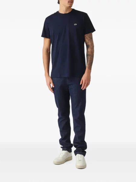 Tricou Lacoste cu autograf albastru
