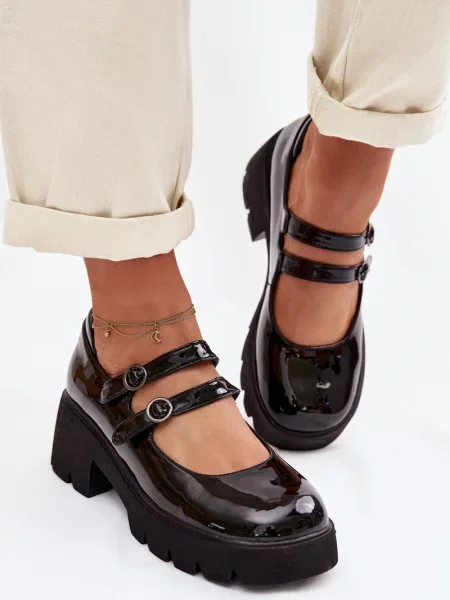 Pantofi cu toc Boto din piele negru