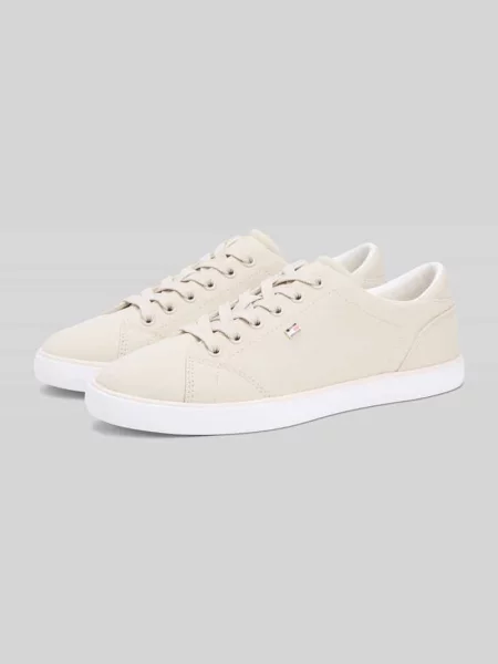 Sneakersy o niskim kroju z płótna Tommy Hilfiger białe