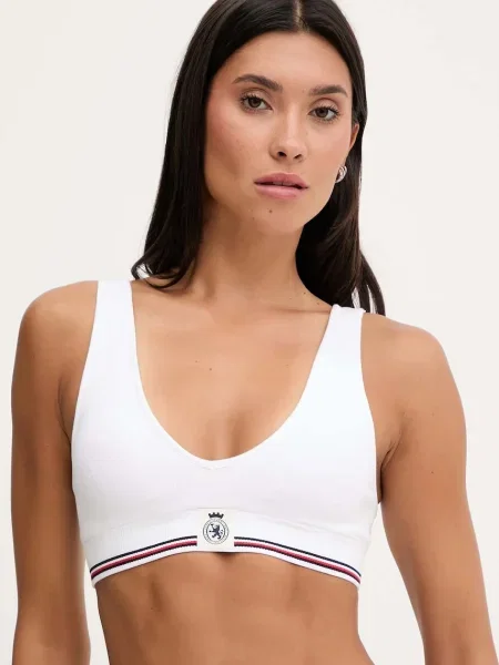 Сутиен Tommy Hilfiger с изчистен дизайн бяло