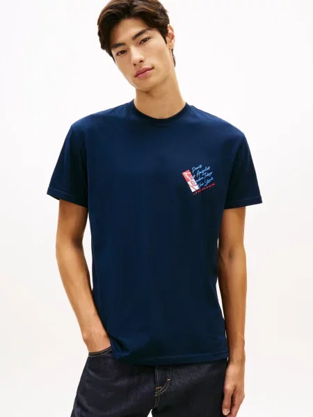 Tommy Jeans Koszulka Mężczyźni S niebieski
