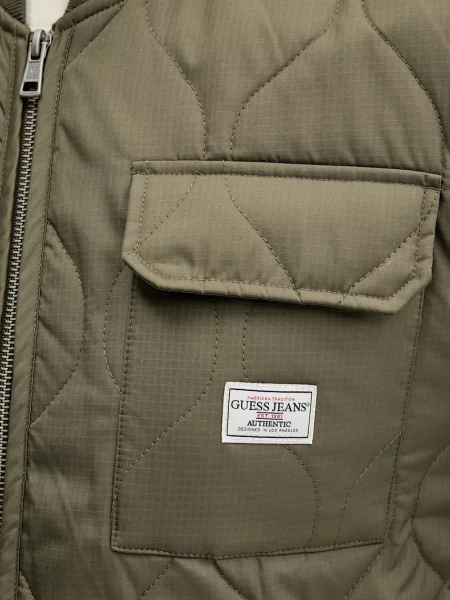 Куртка Guess Jeans демісезонна oversize зелений