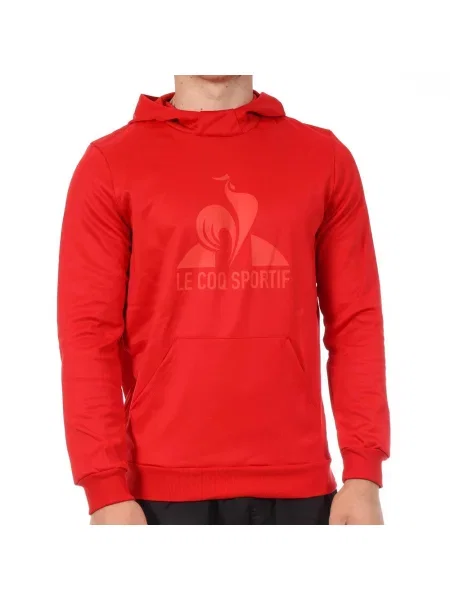 Bluza z Kapturem Le Coq Sportif czerwona