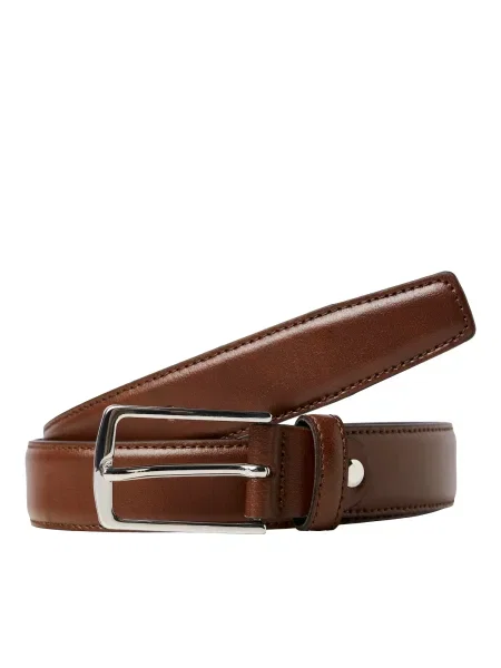 JACK & JONES Ζώνη Christopher κάστανου καφέ
