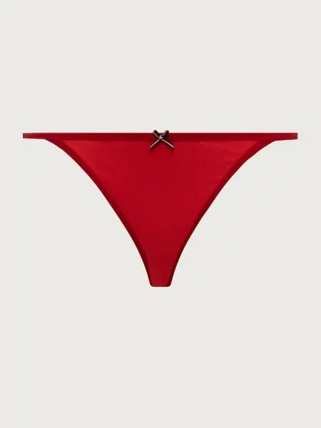 Tommy Hilfiger tangá dámske s bavlnou modrá