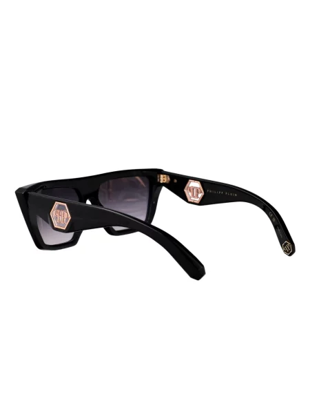 Ochelari de soare Philipp Plein Eyewear cu imprimeu geometric negru