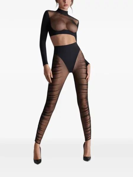 Leggings Scandale plasă negru